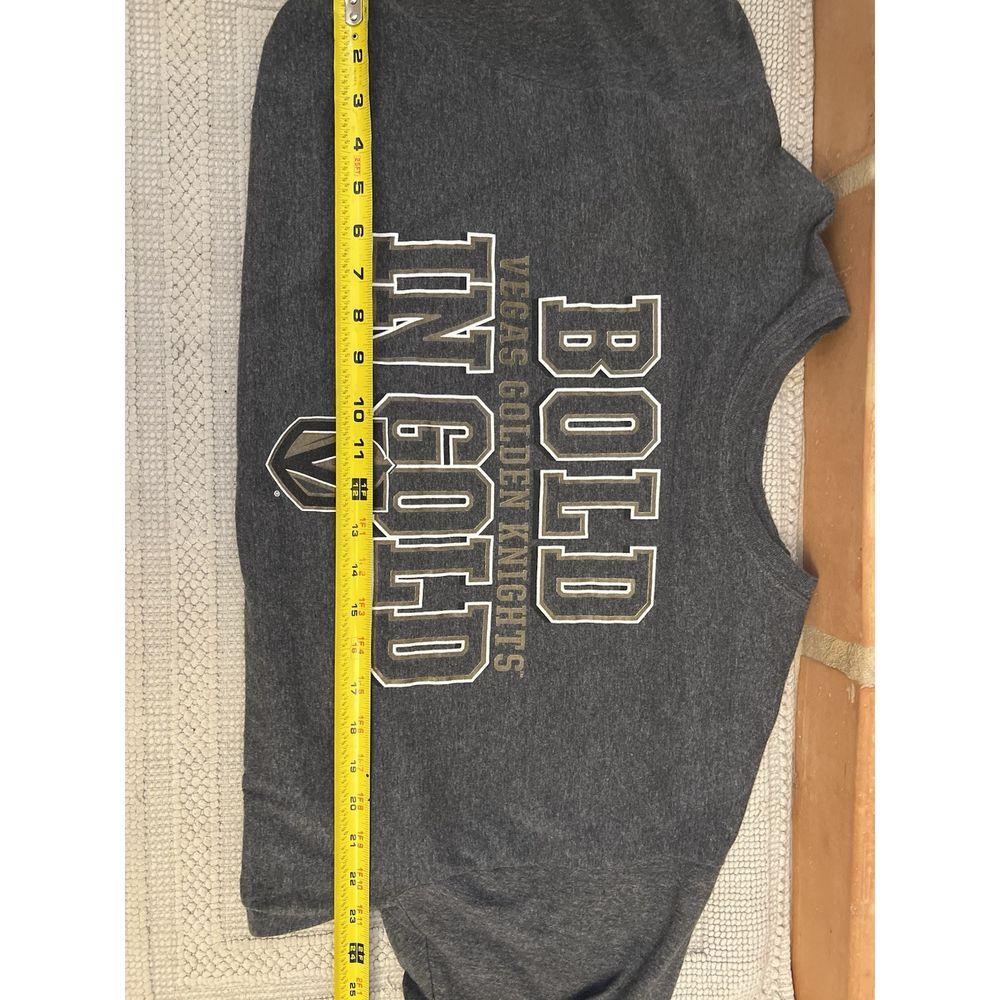 Bold In Gold Las Vegas Golden Knights Champion Gray Hockey Tshirt NHL Sz XL - Picture 4 of 6